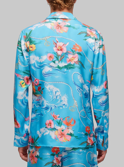 Gucci Printed Fluid Fabric Shirt