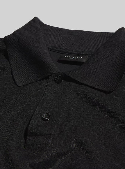 Gucci Gg Jacquard Technical Jersey Polo Shirt