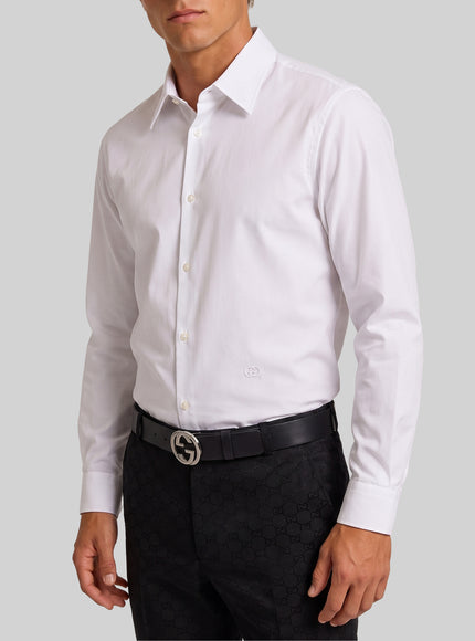 Gucci Piece Dyed Cotton Poplin Shirt