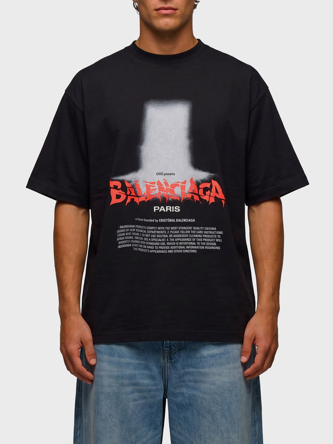 Balenciaga Oversize The Door T-shirt Black