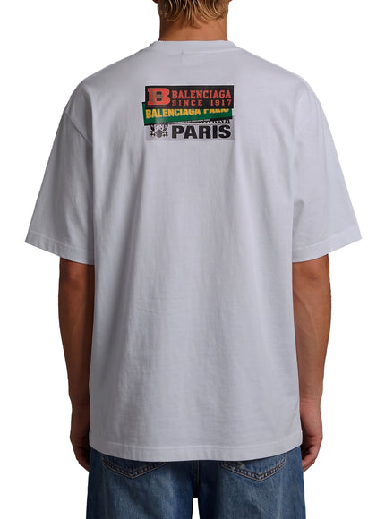 Balenciaga Medium Fit Bumper Stickers T-shirt