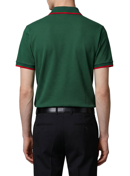 Gucci Embroidered Cotton Piqué Polo Shirt