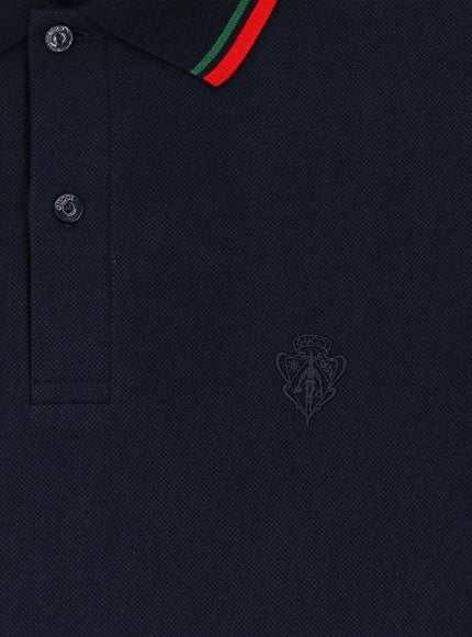 Gucci Embroidered Cotton Piqué Polo Shirt