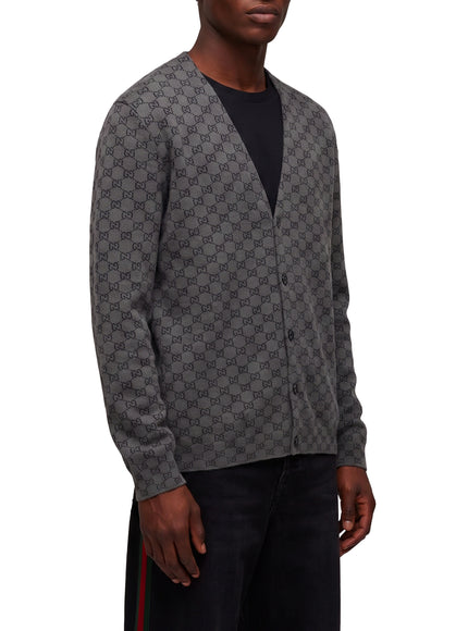 Gucci Gg Wool And Silk Cardigan