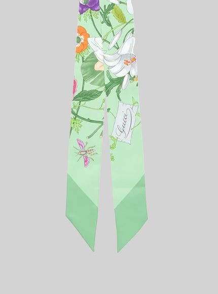 Gucci Printed Silk Twill Ribbon