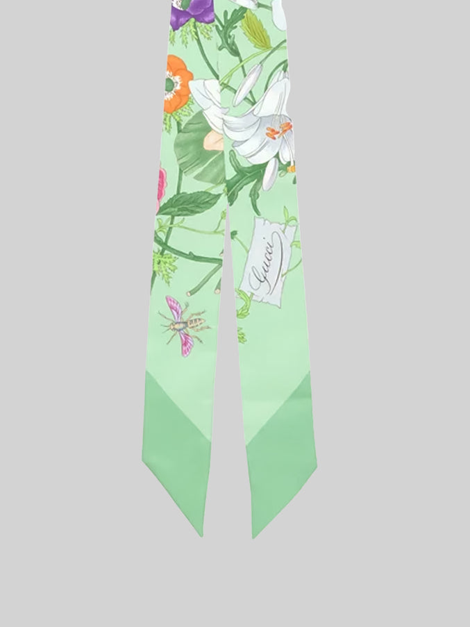 Gucci Printed Silk Twill Ribbon