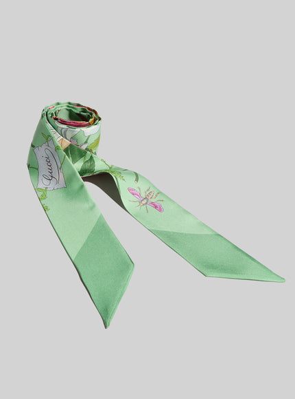 Gucci Printed Silk Twill Ribbon
