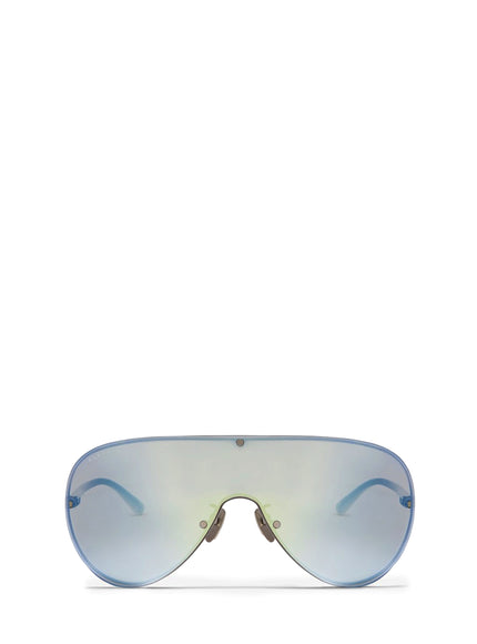 Gucci Mask Frame Sunglasses In Silver QT Silver