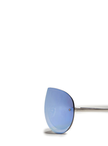 Gucci Mask Frame Sunglasses In Silver