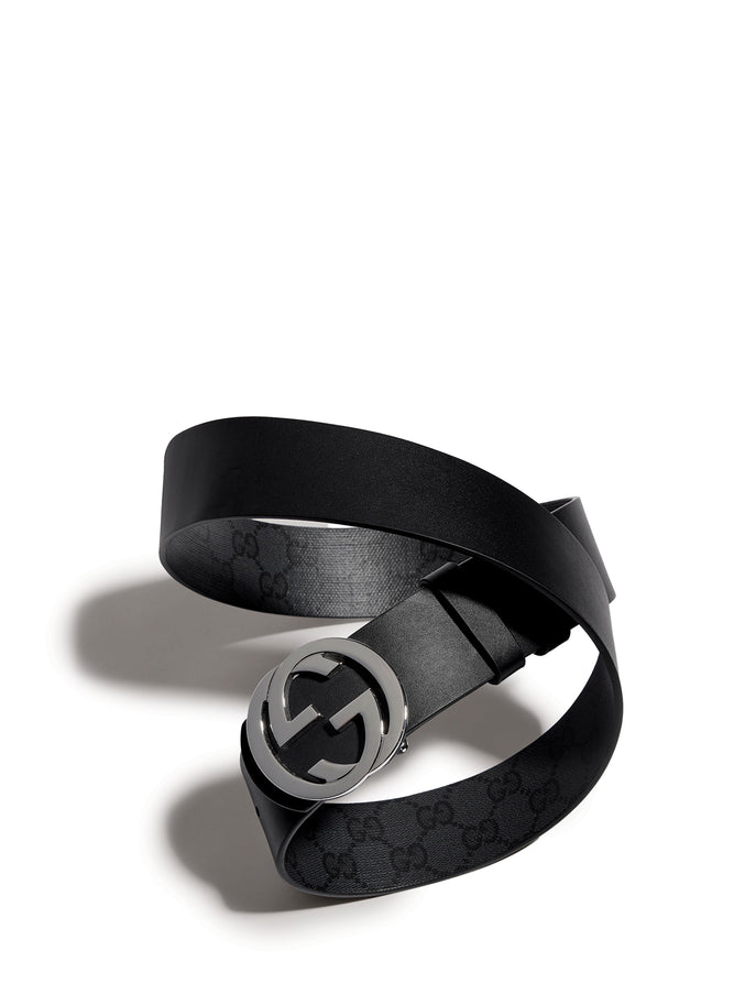 Gucci Reversible Belt With Interlocking Gg Buckle