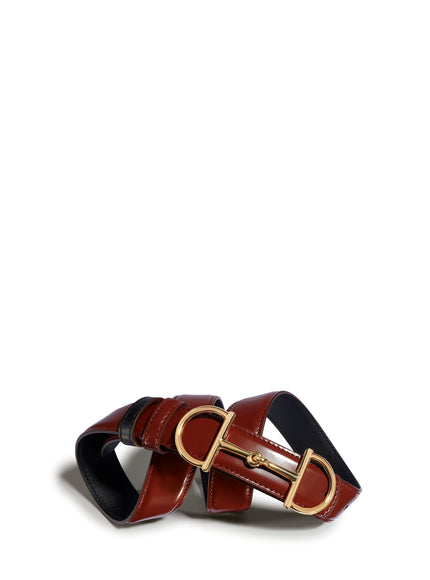 Reversible Belt With Horsebit Buckle
