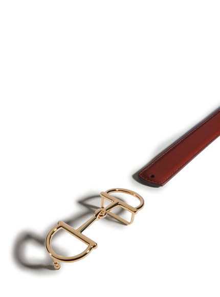 Reversible Belt With Horsebit Buckle