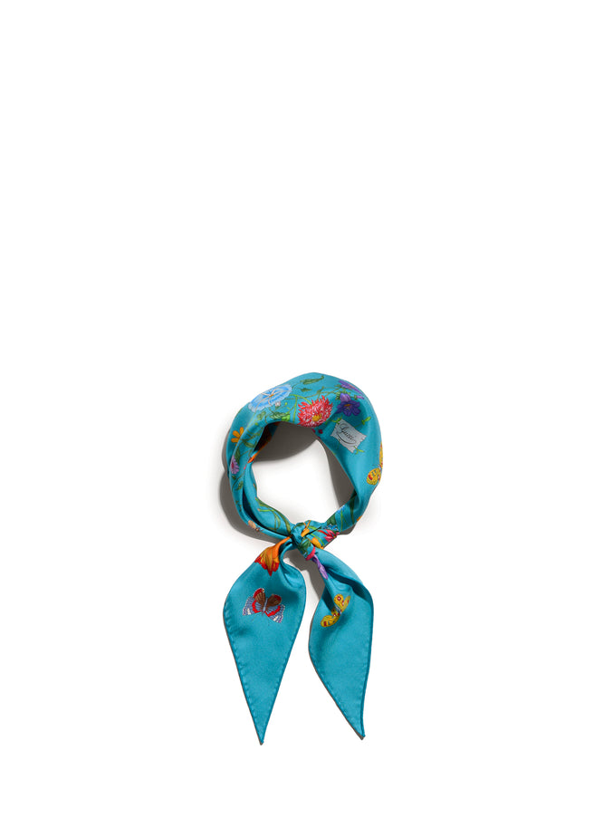 Gucci Printed Silk Twill Diamond Scarf