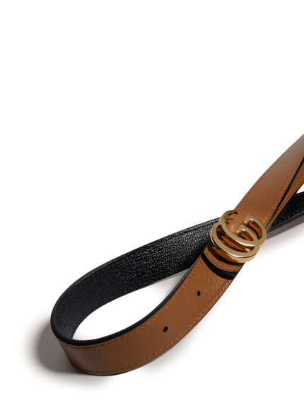 Gucci Reversible Gg Marmont Thin Belt