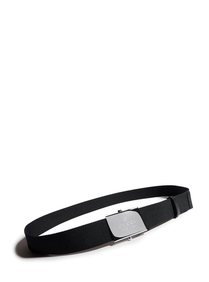 Gucci Black Belt With Rectangular Buckle