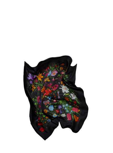 Gucci Wool And Silk Scarf With Gg Print