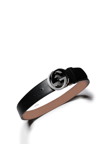Gucci Wide Belt With Interlocking G Buckle