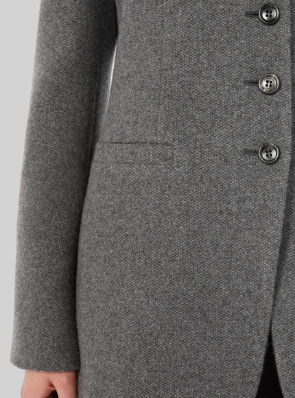 Max Mara Dark Grey Crew Neck Falla Jacket