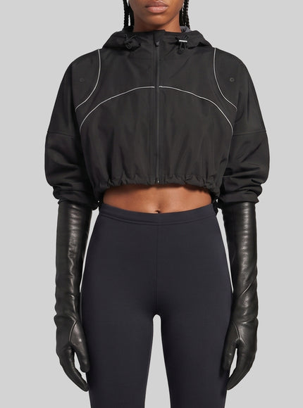 Balenciaga Cropped Techwear Jacket Black