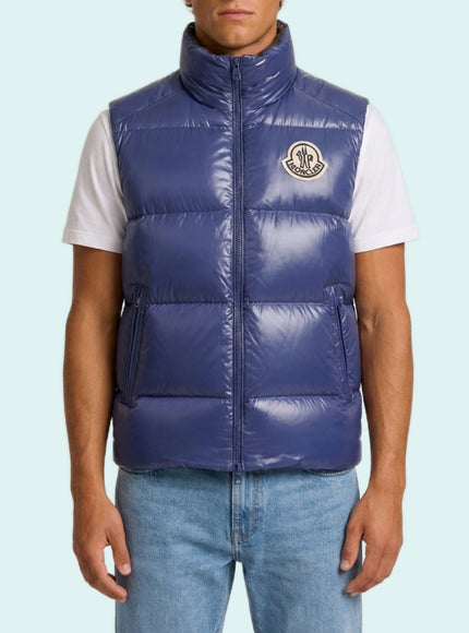 Moncler Belice Padded Gilet Blue
