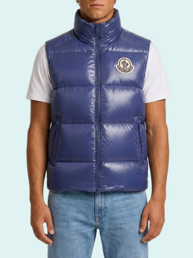 Moncler Belice Padded Gilet Blue