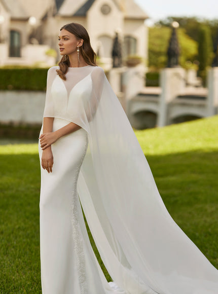 Eliona – Rosa Clará Two-Piece Mermaid Wedding Dress with Cape