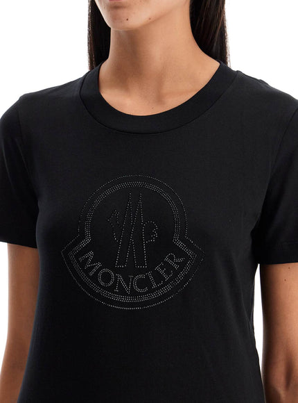 Moncler 'logo rhinestone t-shirt