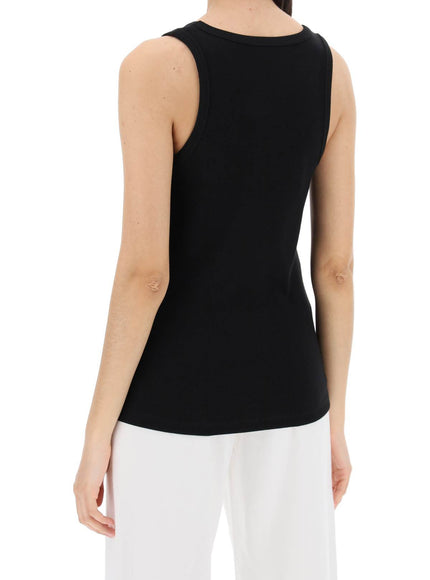 Moncler sleeveless ribbed jersey top