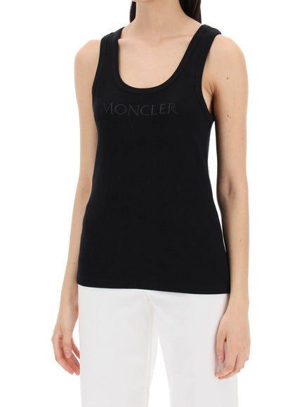 Moncler sleeveless ribbed jersey top