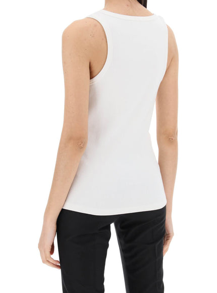 Moncler sleeveless ribbed jersey top