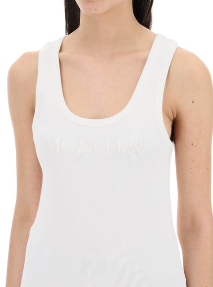 Moncler sleeveless ribbed jersey top