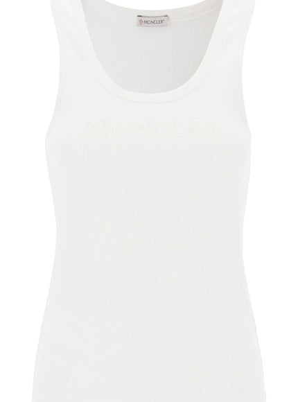 Moncler sleeveless ribbed jersey top