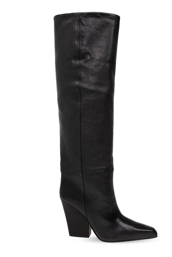 Paris Texas Jane Leather Knee Boots 100mm