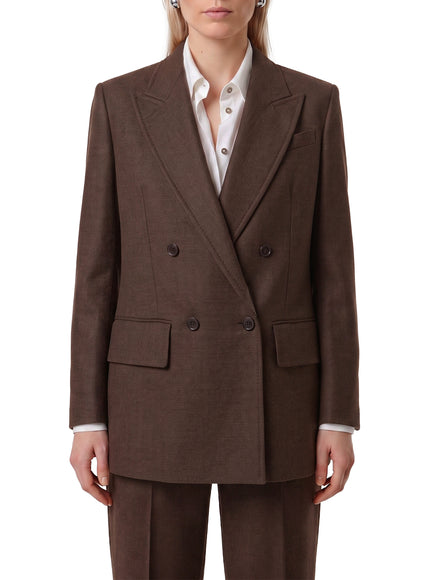 Max Mara Pulvino Double-breasted Jacket Brown