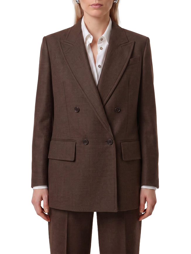 Max Mara Pulvino Double-breasted Jacket Brown