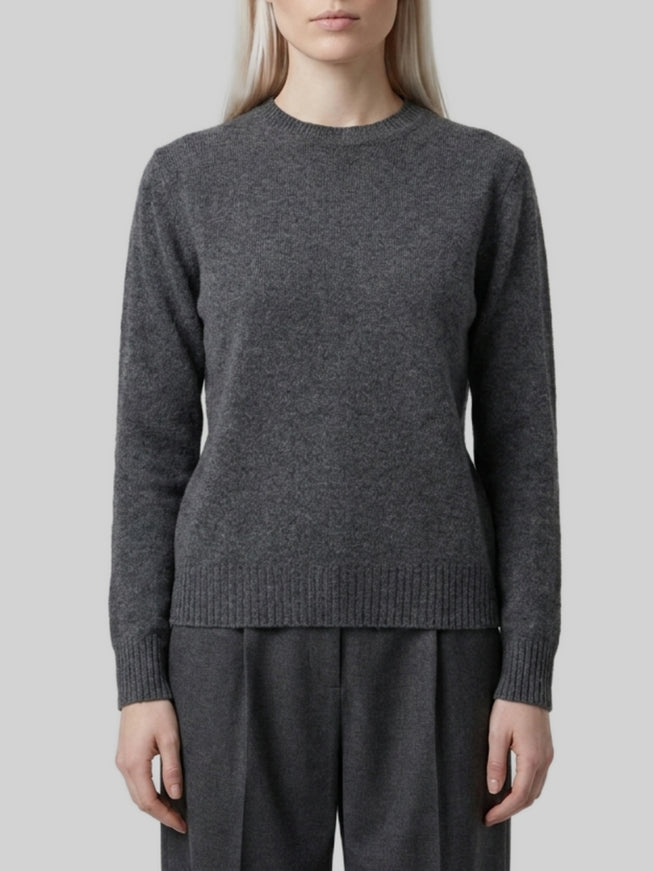 Max Mara Lume Sweater In Dark Grey Cashmere Grey