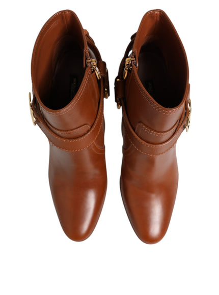 Dolce & Gabbana DG Logo Buckle Ankle Boots