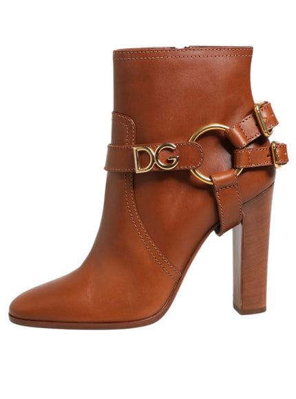 Dolce & Gabbana DG Logo Buckle Ankle Boots