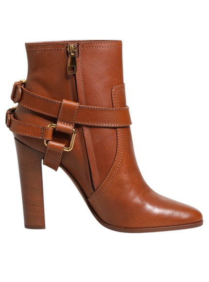 Dolce & Gabbana DG Logo Buckle Ankle Boots