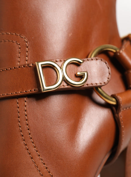 Dolce & Gabbana DG Logo Buckle Ankle Boots