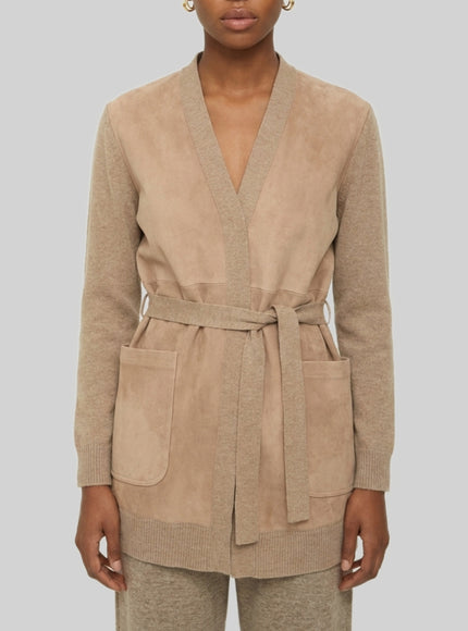 Max Mara Oliveto Cardigan In Wool And Cashmere Brown