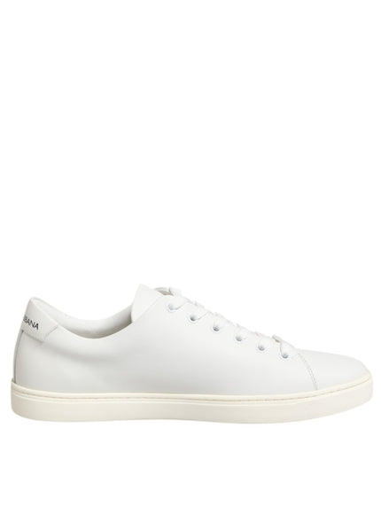 Dolce & Gabbana Heart Patch Leather Sneakers