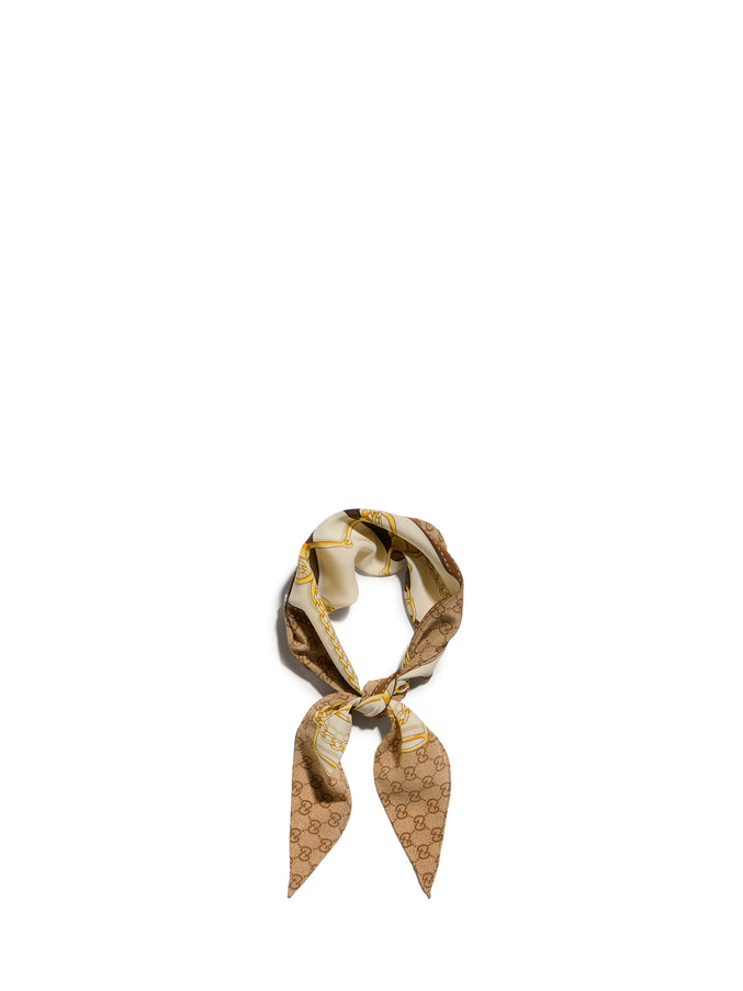 Gucci Printed Silk Twill Diamond Scarf
