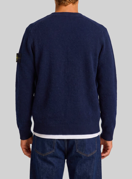 Stone Island Navy Alpaca Cardigan