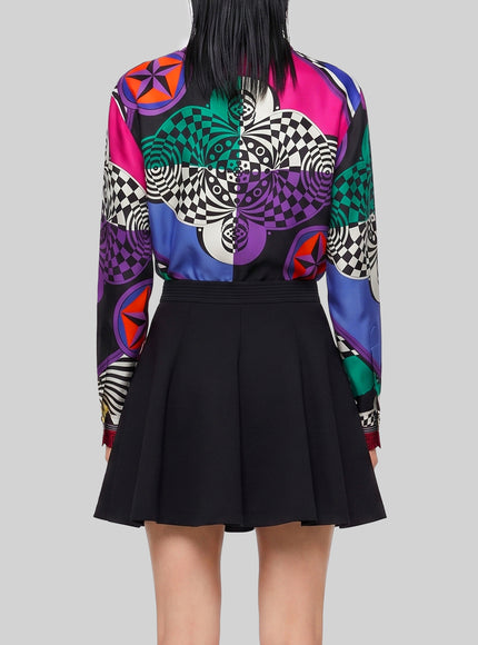 Versace Printed Silk Twill Shirt
