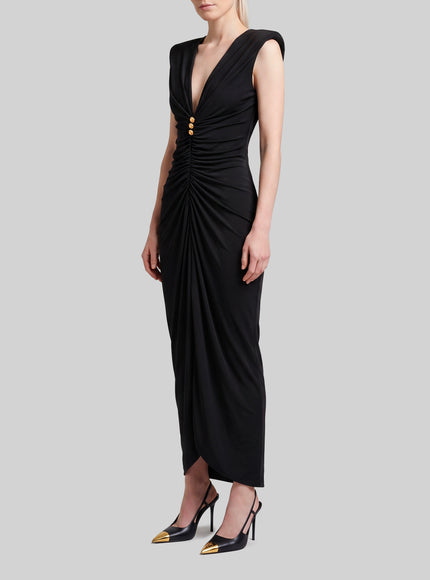 Versace Viscose Jersey Evening Dress