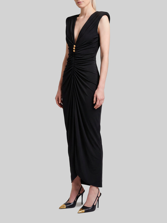 Versace Viscose Jersey Evening Dress