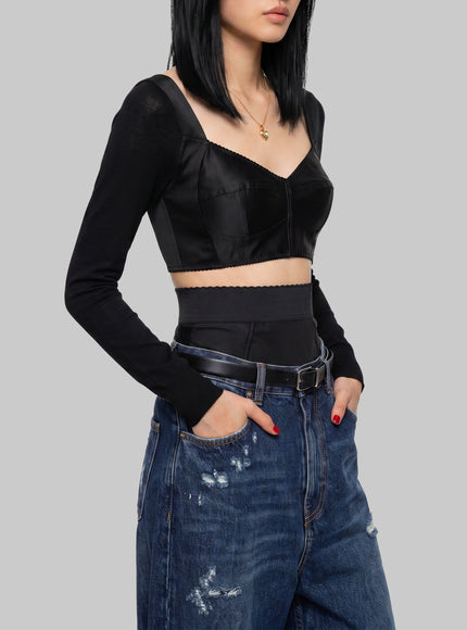 Dolce & Gabbana Top Bustier In Satin