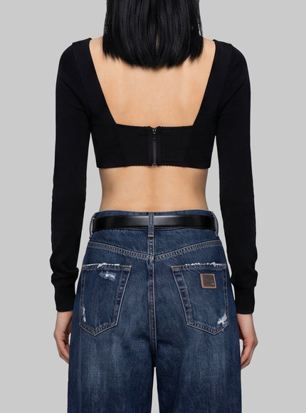 Dolce & Gabbana Top Bustier In Satin