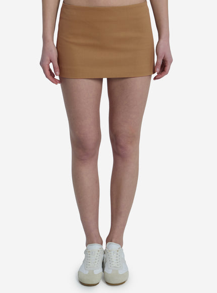 The Frankie Shop Hera Mini Skirt Beige